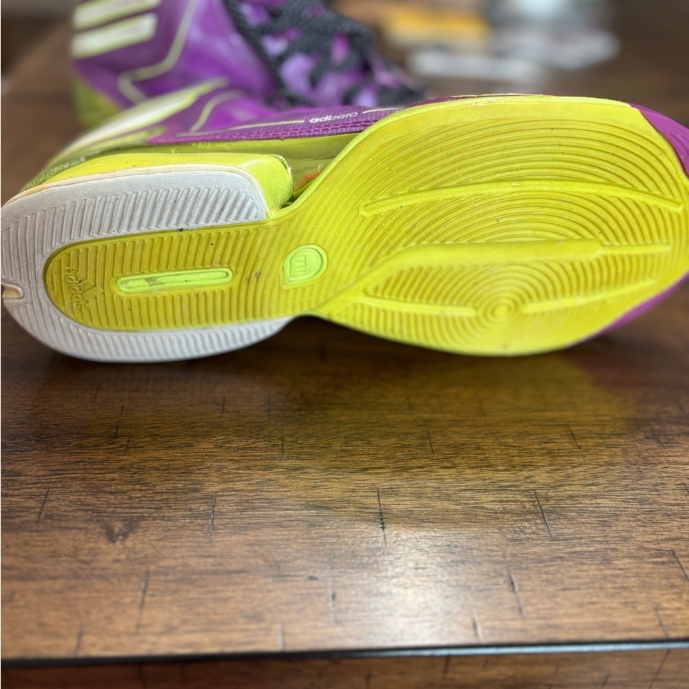 Adidas Men's Purple Athletic Shoes with Black Accents - Picture 6 of 8